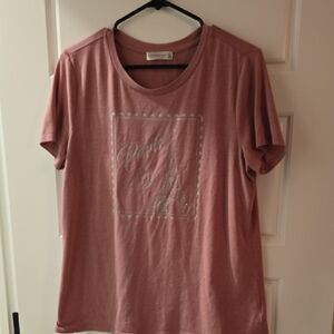 Women's Pink Graphic Tee PARIS
